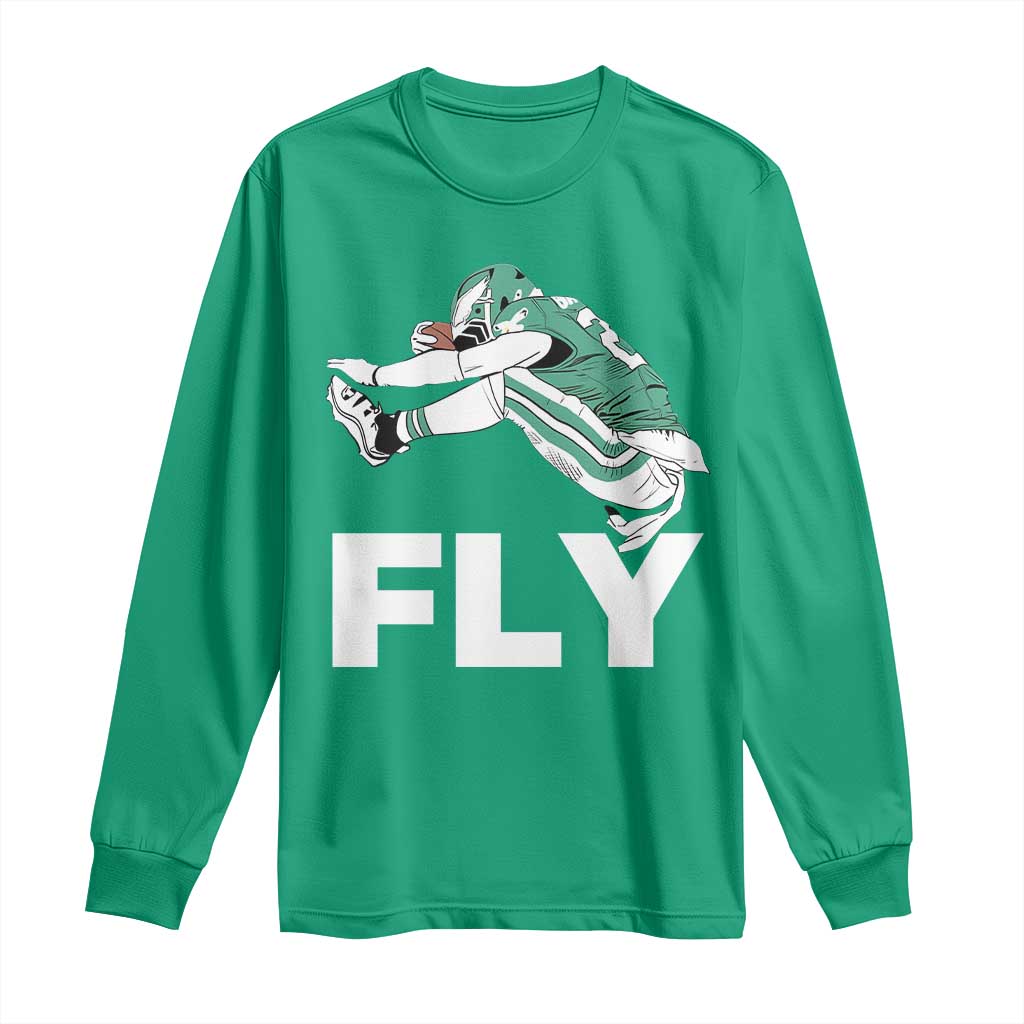 Philly Fan Long Sleeve Shirt Barkley Backwards Hurdle - Wonder Print Shop