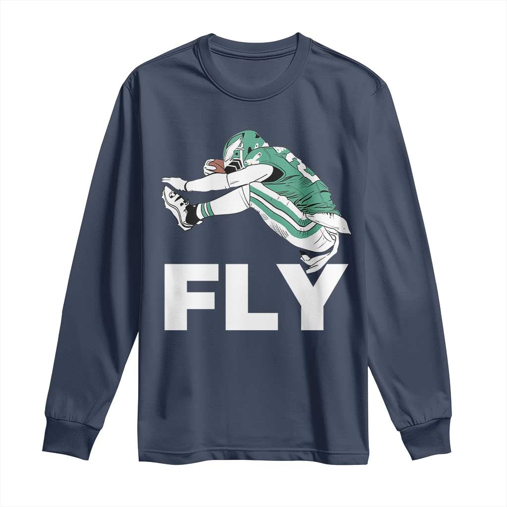 Philly Fan Long Sleeve Shirt Barkley Backwards Hurdle - Wonder Print Shop