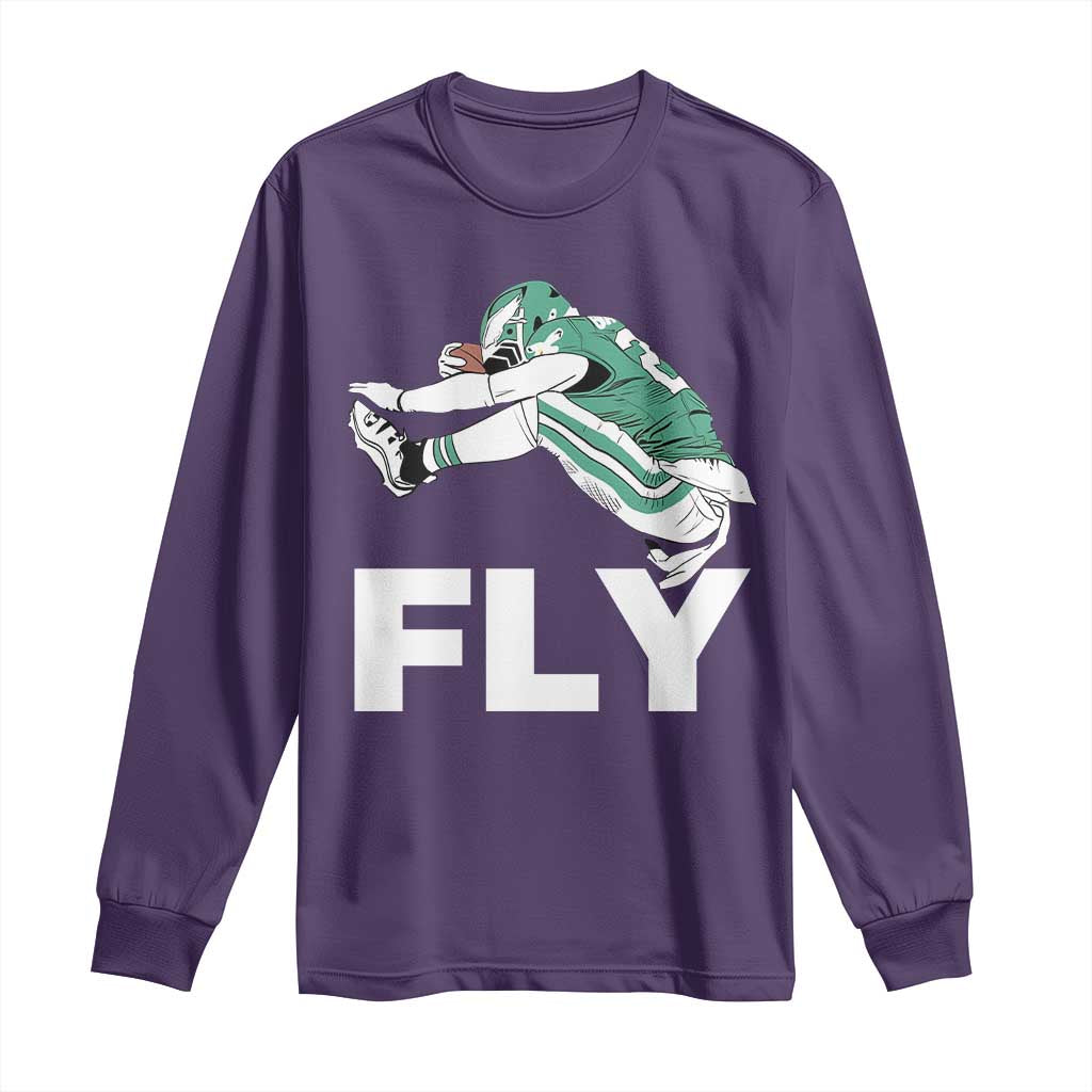 Philly Fan Long Sleeve Shirt Barkley Backwards Hurdle - Wonder Print Shop