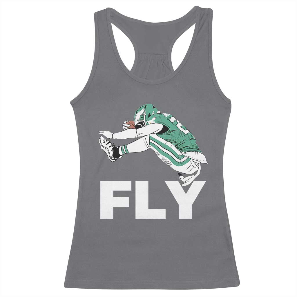 Philly Fan Racerback Tank Top Barkley Backwards Hurdle - Wonder Print Shop