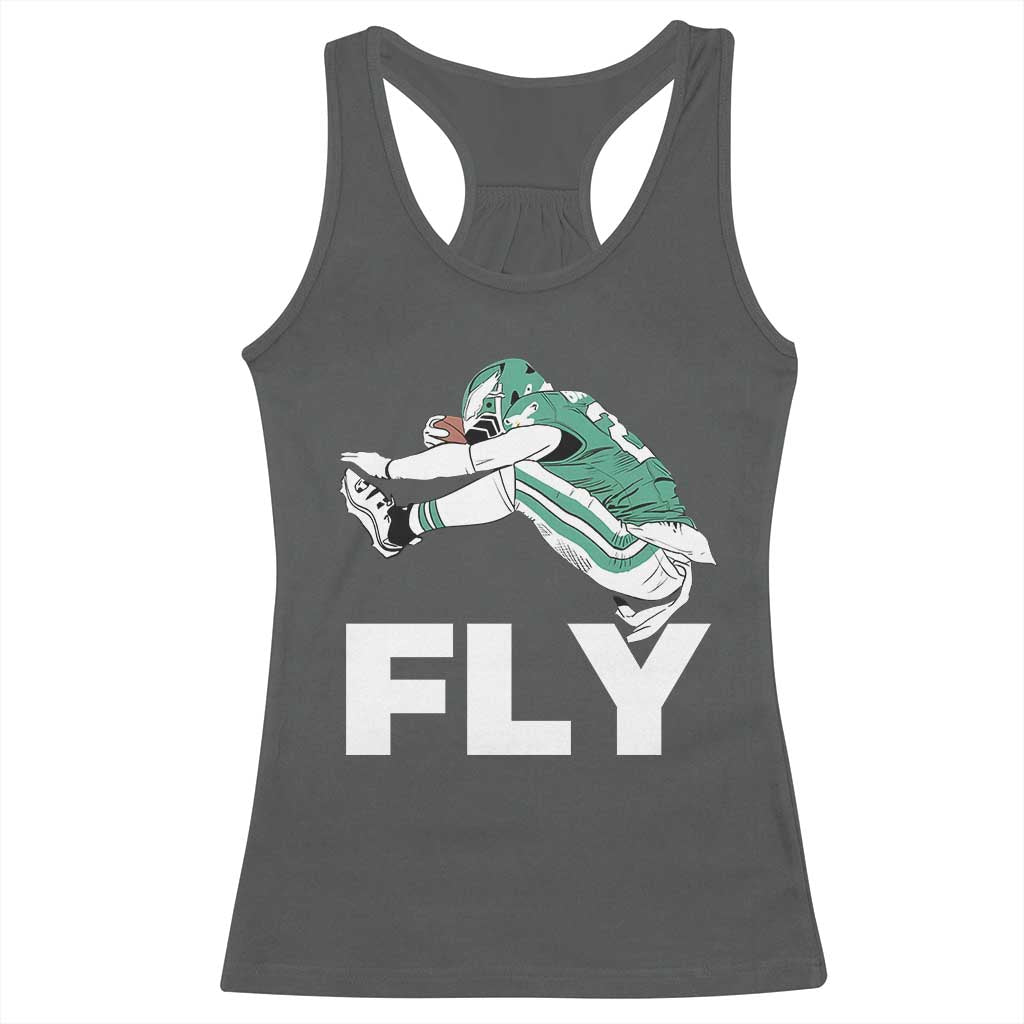 Philly Fan Racerback Tank Top Barkley Backwards Hurdle - Wonder Print Shop
