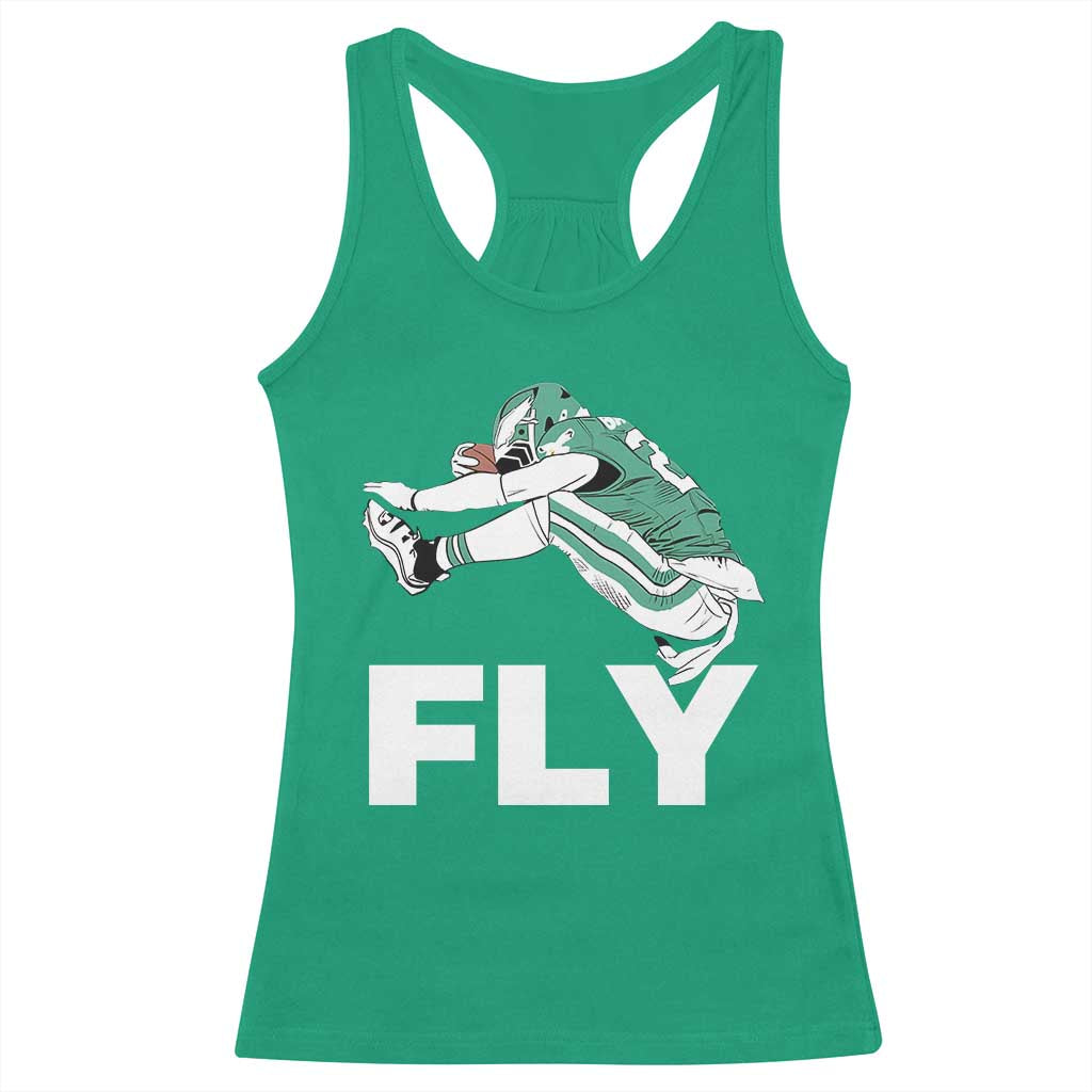 Philly Fan Racerback Tank Top Barkley Backwards Hurdle - Wonder Print Shop