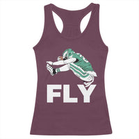 Philly Fan Racerback Tank Top Barkley Backwards Hurdle - Wonder Print Shop
