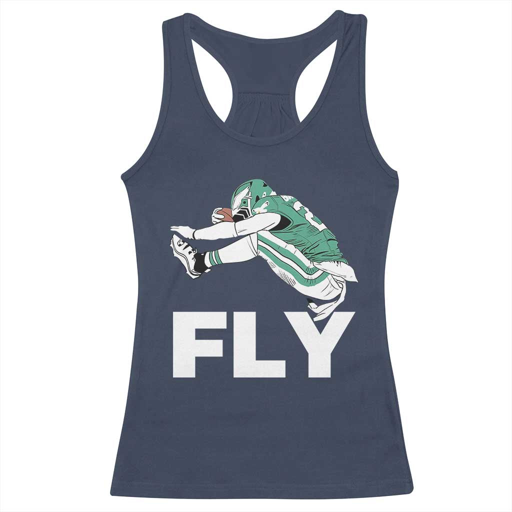 Philly Fan Racerback Tank Top Barkley Backwards Hurdle - Wonder Print Shop