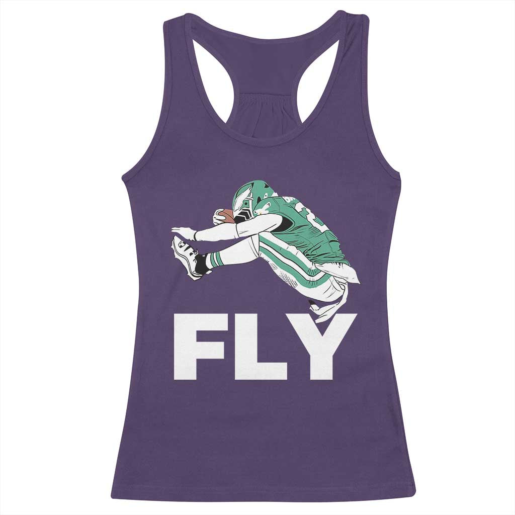 Philly Fan Racerback Tank Top Barkley Backwards Hurdle - Wonder Print Shop