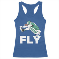 Philly Fan Racerback Tank Top Barkley Backwards Hurdle - Wonder Print Shop