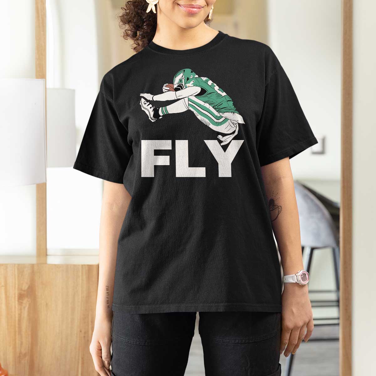 Philly Fan T Shirt For Women Barkley Backwards Hurdle - Wonder Print Shop