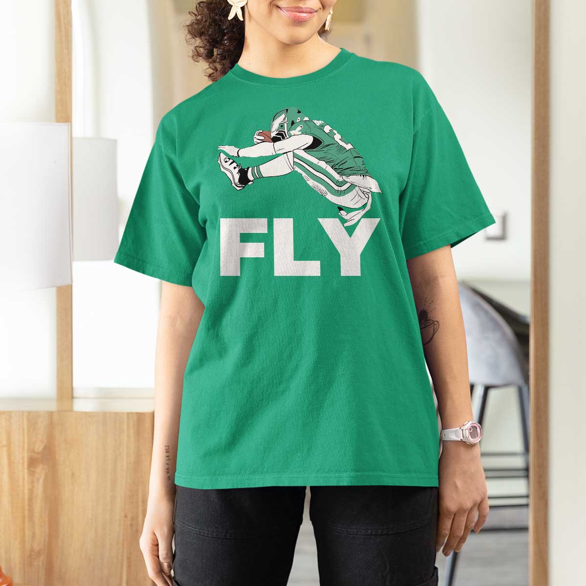 Philly Fan T Shirt For Women Barkley Backwards Hurdle - Wonder Print Shop