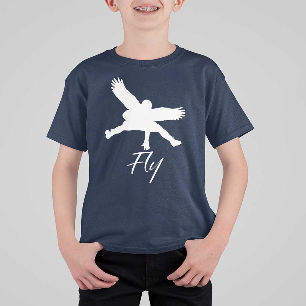 Eagles Fly T Shirt For Kid Philadelphia Birds Spirit - Wonder Print Shop