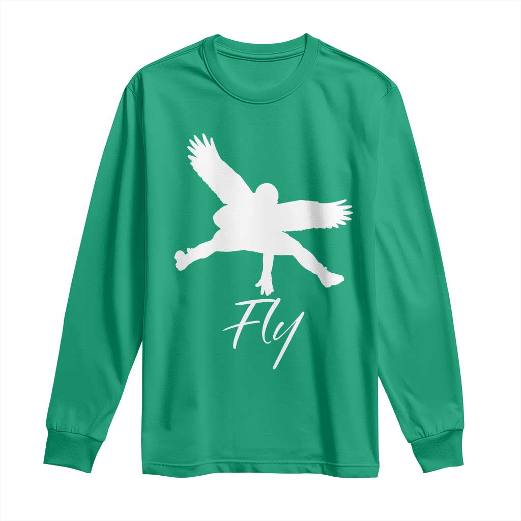 Eagles Fly Long Sleeve Shirt Philadelphia Birds Spirit - Wonder Print Shop