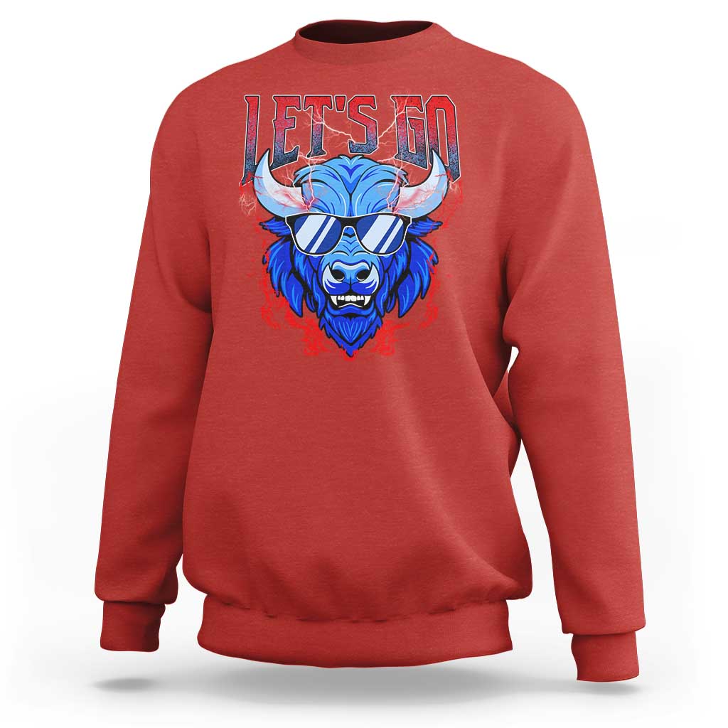 Let's Go Buffalo Sweatshirt Fan Apparel WNY Pride - Wonder Print Shop