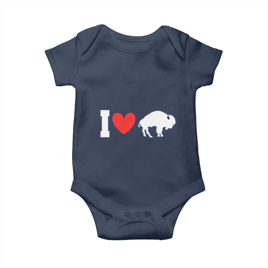 Vintage Buffalo Baby Onesie American I Love Bison - Wonder Print Shop
