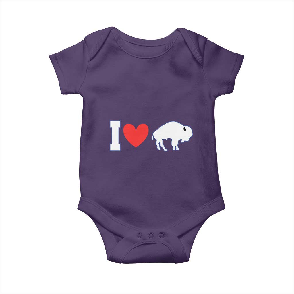 Vintage Buffalo Baby Onesie American I Love Bison - Wonder Print Shop