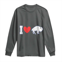 Vintage Buffalo Long Sleeve Shirt American I Love Bison - Wonder Print Shop