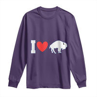 Vintage Buffalo Long Sleeve Shirt American I Love Bison - Wonder Print Shop
