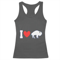 Vintage Buffalo Racerback Tank Top American I Love Bison - Wonder Print Shop