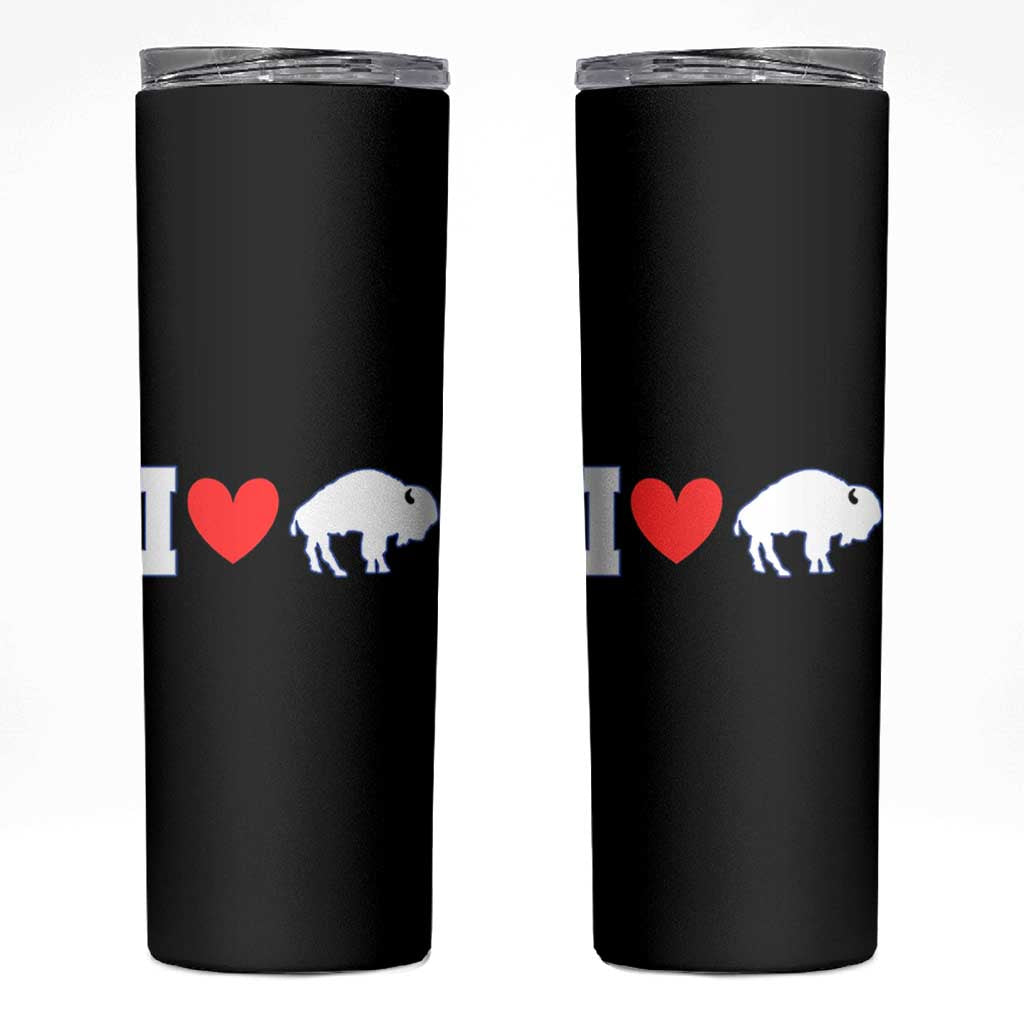 Vintage Buffalo Skinny Tumbler American I Love Bison - Wonder Print Shop