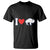 Vintage Buffalo T Shirt American I Love Bison - Wonder Print Shop