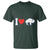 Vintage Buffalo T Shirt American I Love Bison - Wonder Print Shop