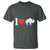 Vintage Buffalo T Shirt American I Love Bison - Wonder Print Shop