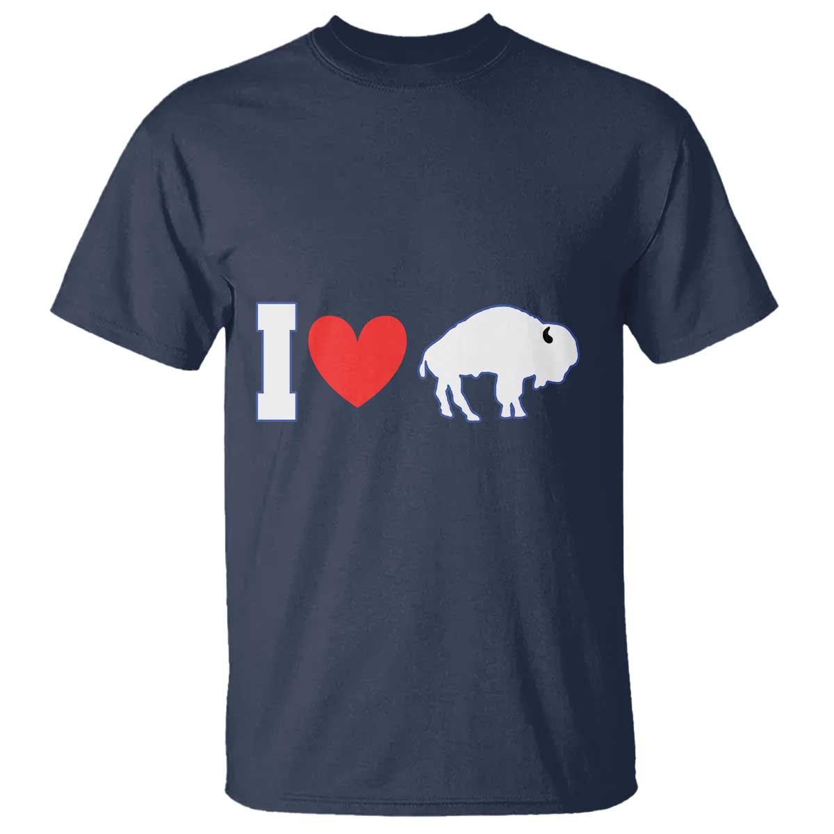 Vintage Buffalo T Shirt American I Love Bison - Wonder Print Shop