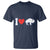 Vintage Buffalo T Shirt American I Love Bison - Wonder Print Shop