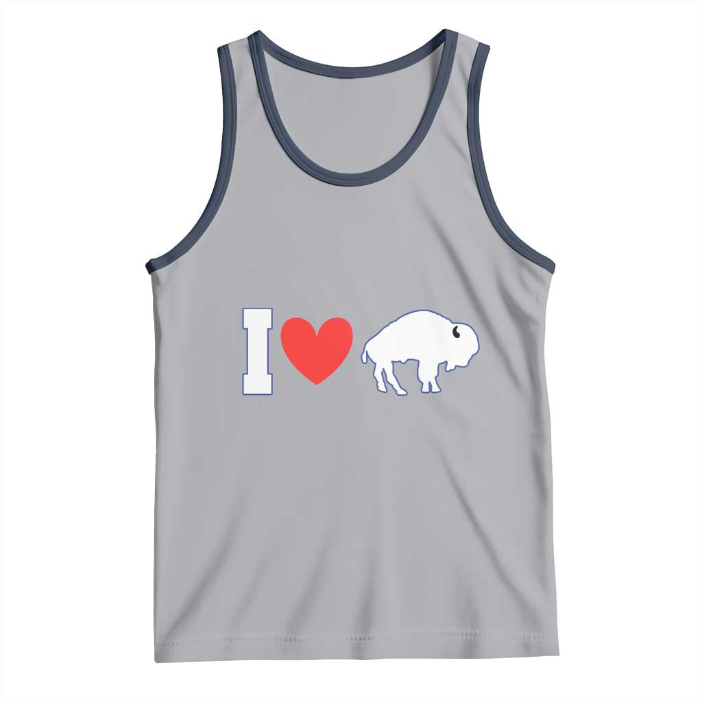 Vintage Buffalo Tank Top American I Love Bison - Wonder Print Shop