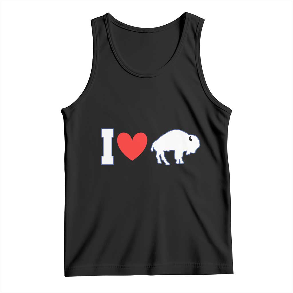 Vintage Buffalo Tank Top American I Love Bison - Wonder Print Shop
