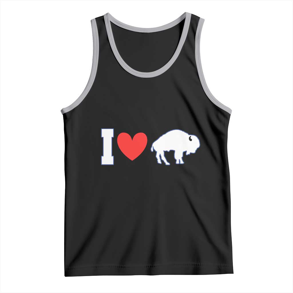 Vintage Buffalo Tank Top American I Love Bison - Wonder Print Shop