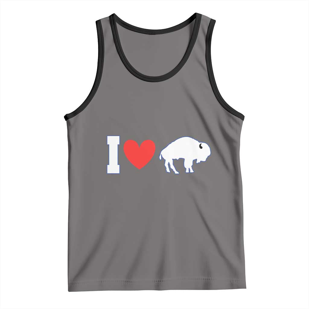 Vintage Buffalo Tank Top American I Love Bison - Wonder Print Shop