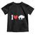 Vintage Buffalo Toddler T Shirt American I Love Bison - Wonder Print Shop