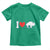 Vintage Buffalo Toddler T Shirt American I Love Bison - Wonder Print Shop