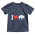 Vintage Buffalo Toddler T Shirt American I Love Bison - Wonder Print Shop
