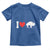 Vintage Buffalo Toddler T Shirt American I Love Bison - Wonder Print Shop