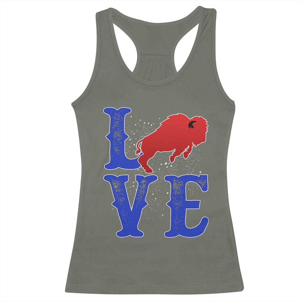Let's Go Buffalo Racerback Tank Top WNY Pride Mafia Gift Wild American Bison Lovers