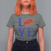 Let's Go Buffalo T Shirt For Women WNY Pride Mafia Gift Wild American Bison Lovers - Wonder Print Shop