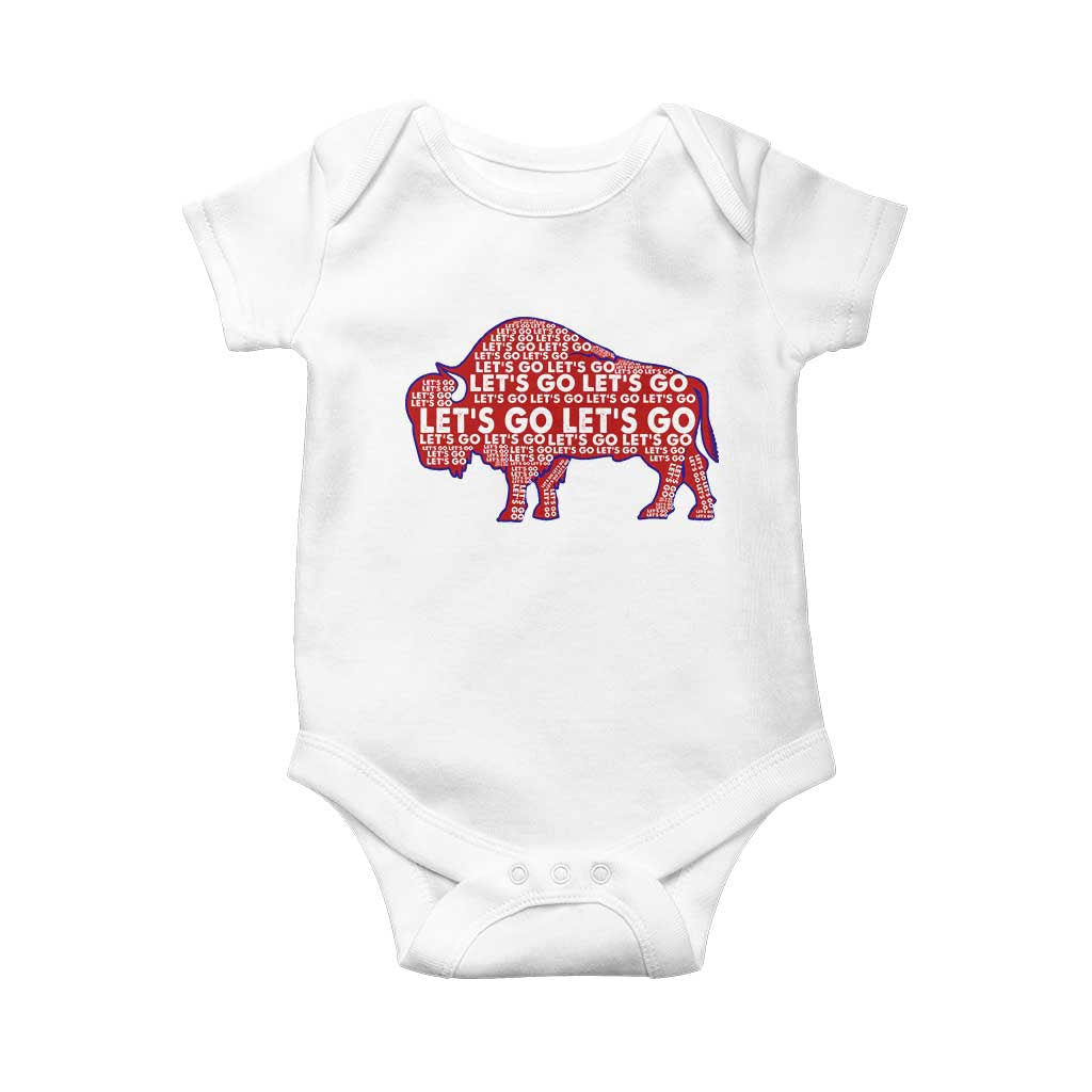 Let's Go Buffalo Baby Onesie WNY Pride Fan Apparel