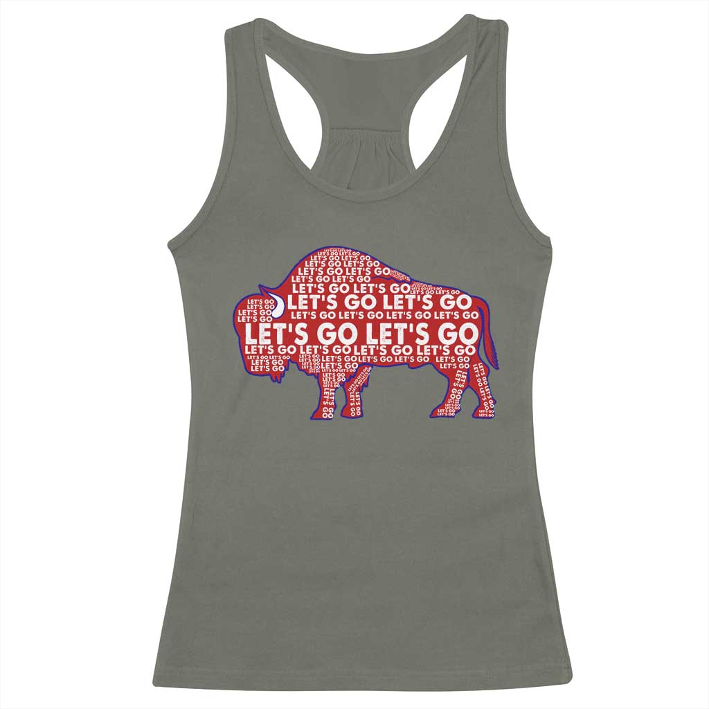 Let's Go Buffalo Racerback Tank Top WNY Pride Fan Apparel
