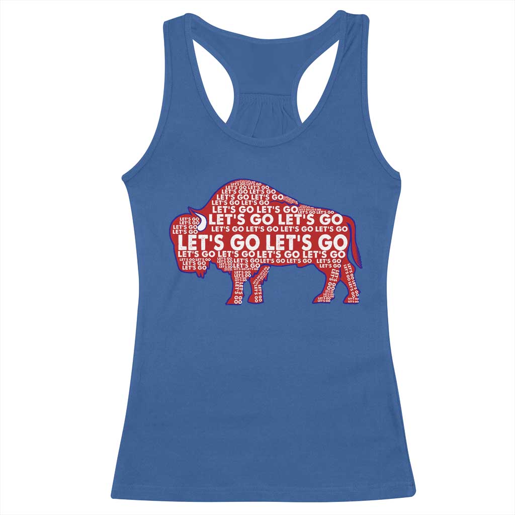 Let's Go Buffalo Racerback Tank Top WNY Pride Fan Apparel