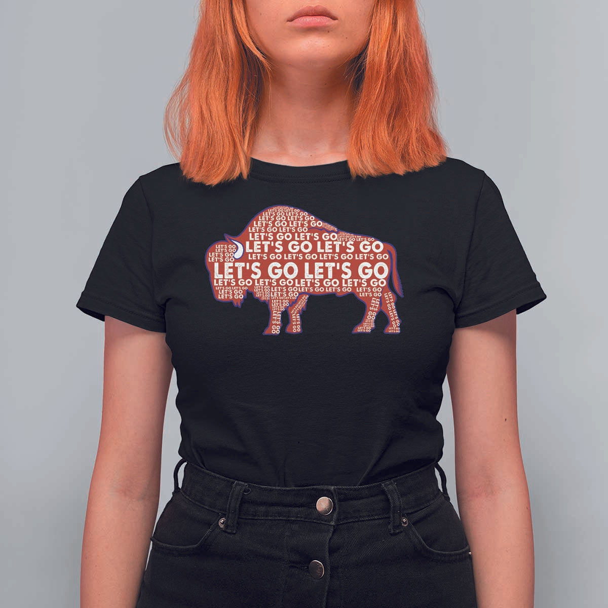Let's Go Buffalo T Shirt For Women WNY Pride Fan Apparel - Wonder Print Shop