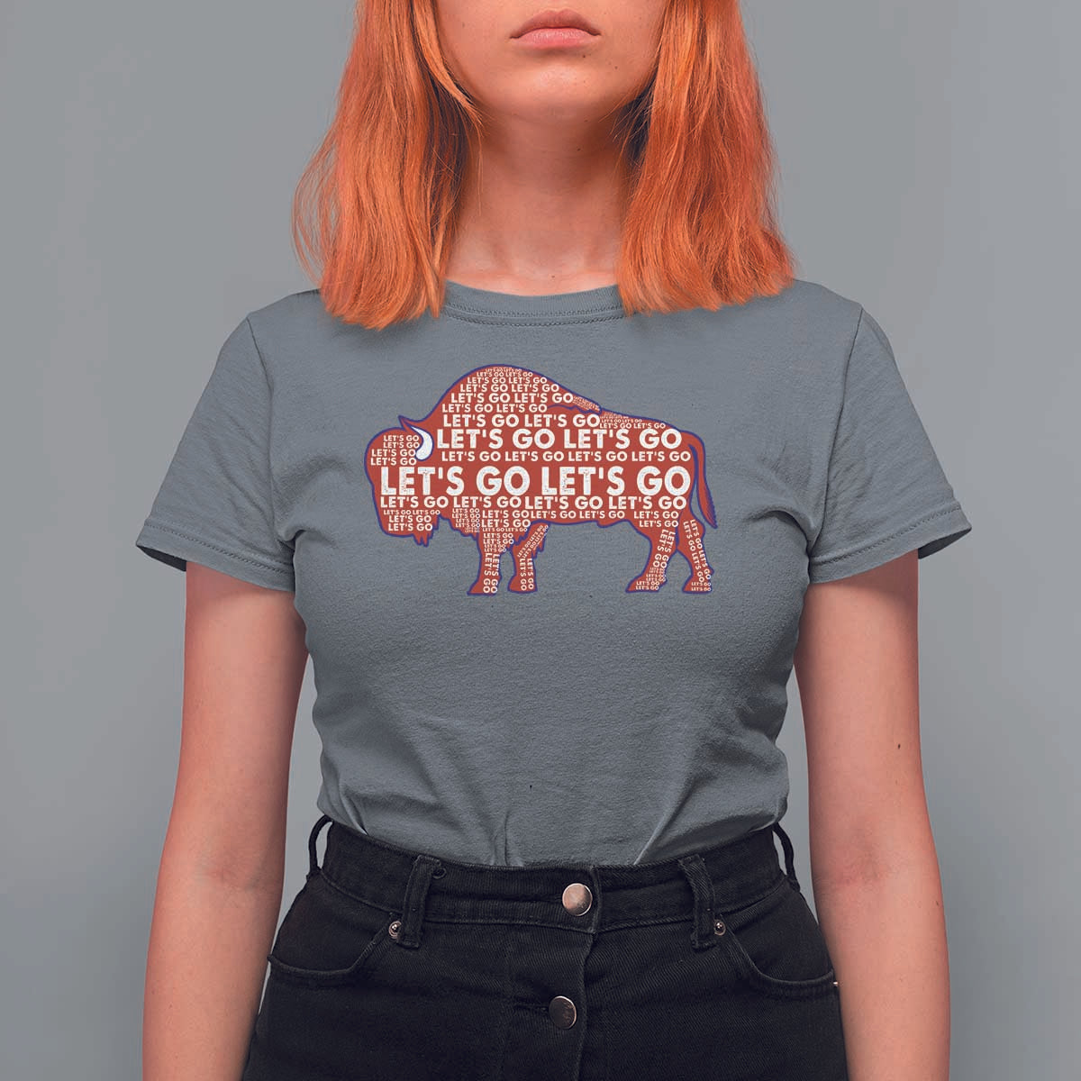 Let's Go Buffalo T Shirt For Women WNY Pride Fan Apparel - Wonder Print Shop