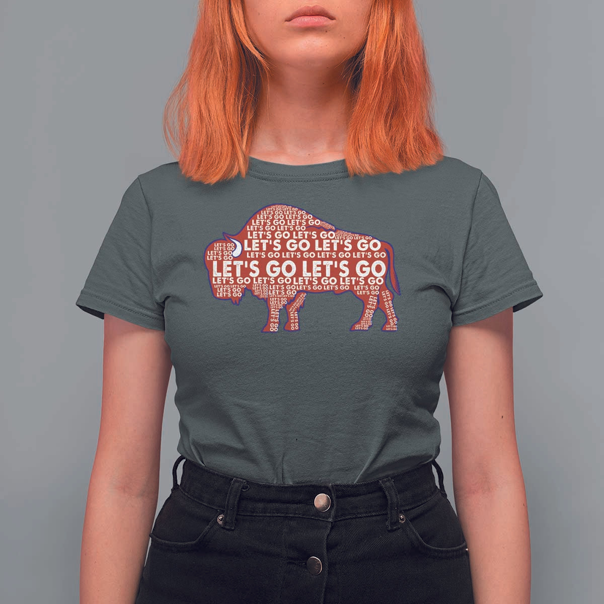 Let's Go Buffalo T Shirt For Women WNY Pride Fan Apparel - Wonder Print Shop