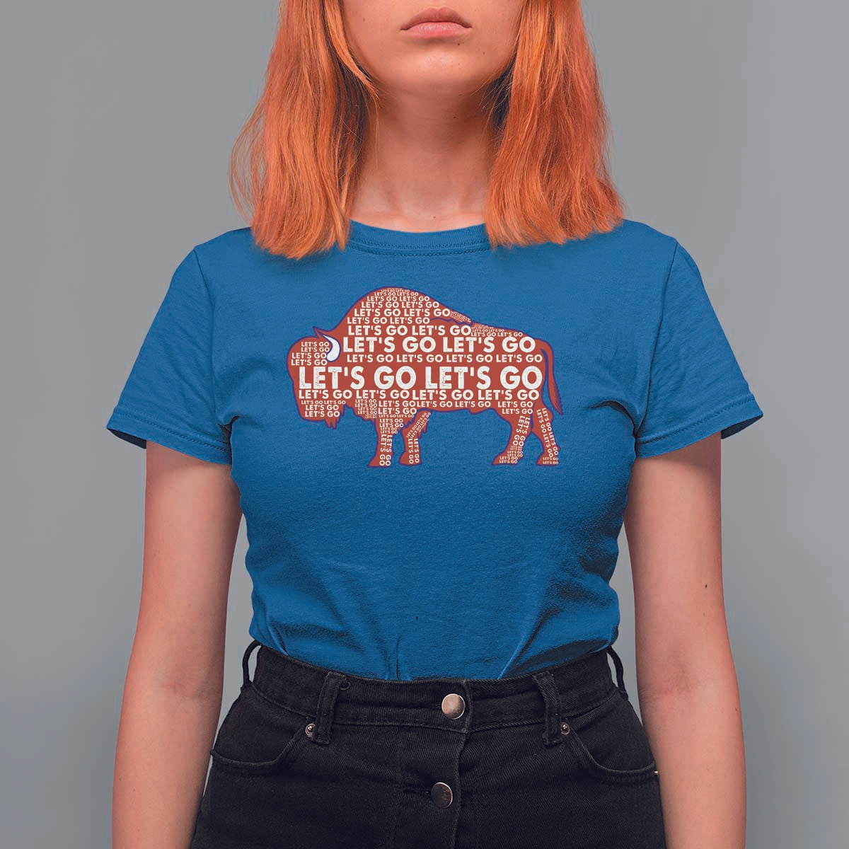 Let's Go Buffalo T Shirt For Women WNY Pride Fan Apparel - Wonder Print Shop