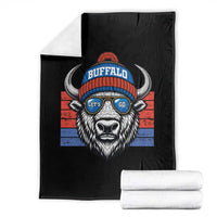 Buffalo Football Throw Blanket Vintage 90s Bill Fan Game Day - Wonder Print Shop