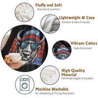 Buffalo Football Throw Blanket Vintage 90s Bill Fan Game Day - Wonder Print Shop