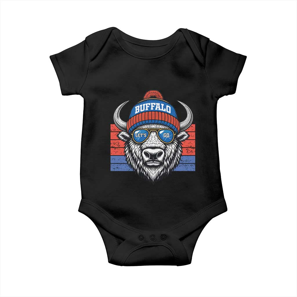 Buffalo Football Baby Onesie Vintage 90s Bill Fan Game Day - Wonder Print Shop