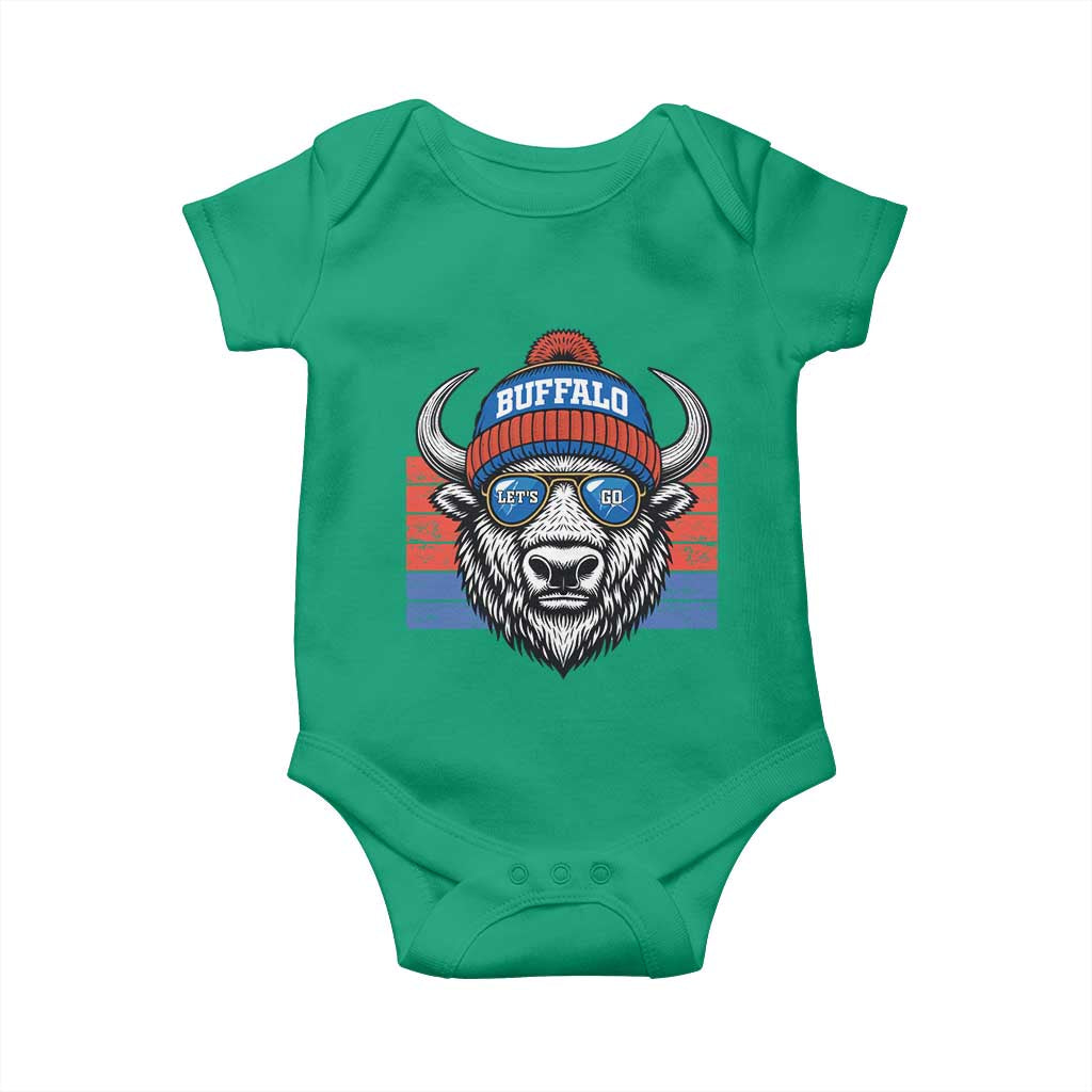 Buffalo Football Baby Onesie Vintage 90s Bill Fan Game Day - Wonder Print Shop