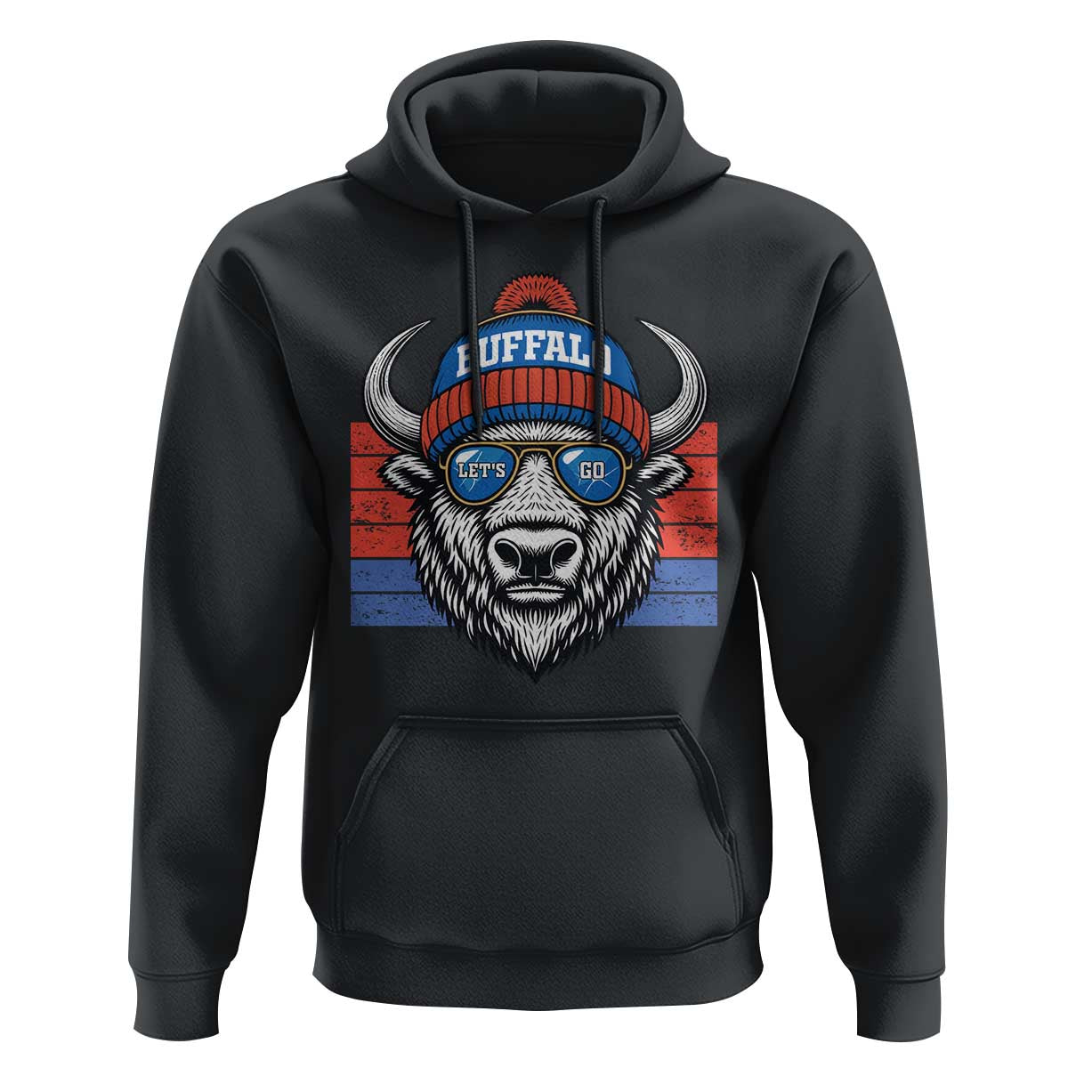 Buffalo Football Hoodie Vintage 90s Bill Fan Game Day - Wonder Print Shop