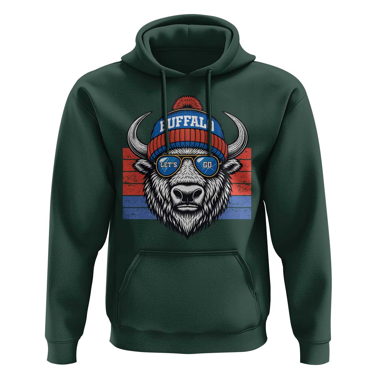 Buffalo Football Hoodie Vintage 90s Bill Fan Game Day - Wonder Print Shop