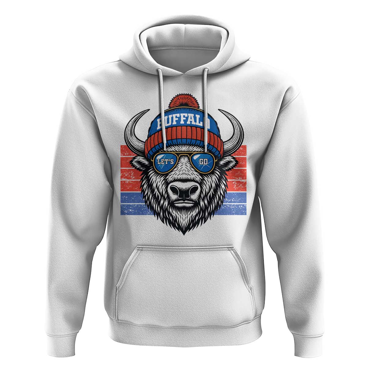 Buffalo Football Hoodie Vintage 90s Bill Fan Game Day - Wonder Print Shop